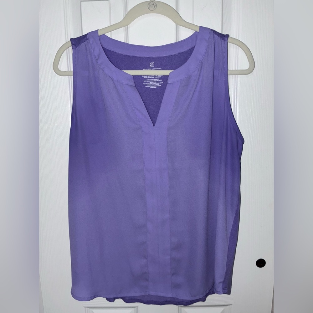 New York & Company Lavender Tank Top